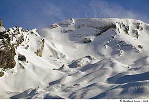 Paysages des Alpes - hiver - vent sur les alpes