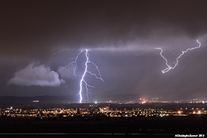 Orage au dessus de Montluçon