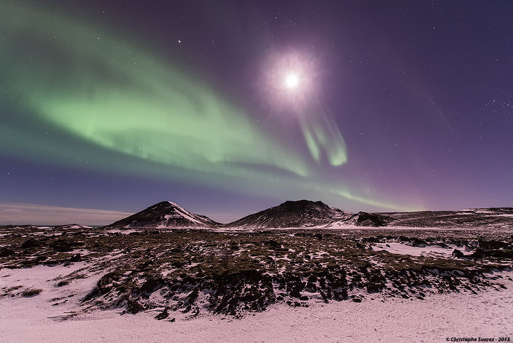 Aurore borale en Islande