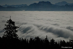 Paysages des Alpes - hiver - photographies de jour et de nuit nuit