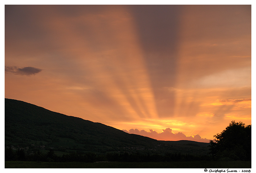 Paysage du Jura - Coucher de soleil sur le Jura