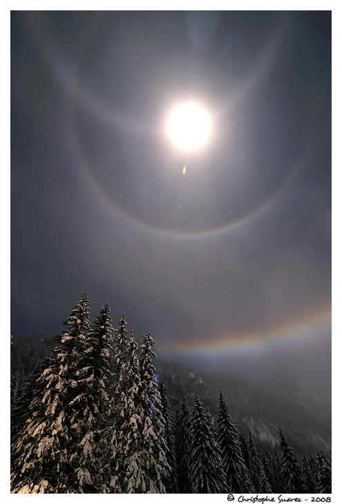 Halo lunaire - Alpes 