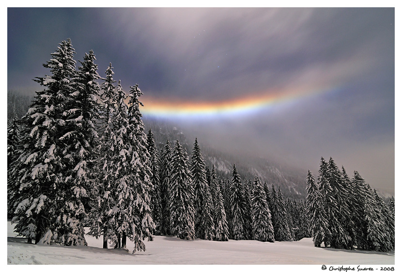 Halo lunaire - Alpes