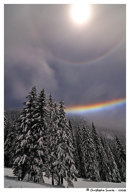 Halo lunaire - Alpes