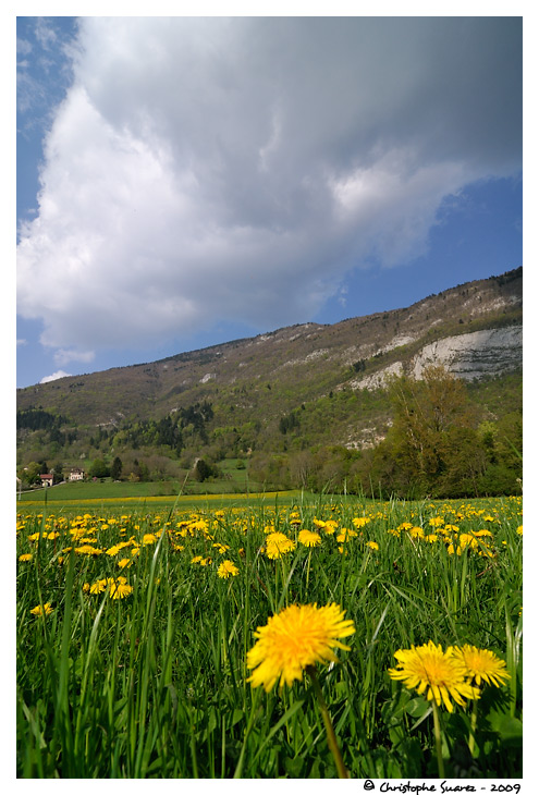 Cumulus au dessus du massif de l'Epine