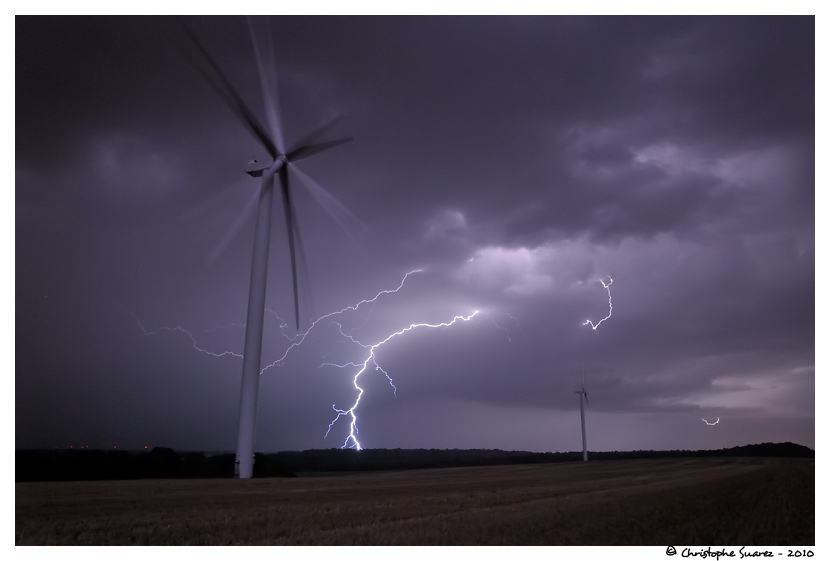 Eoliennes et foudre - Ligny en Barrois - Lorraine