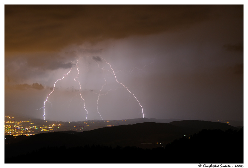 Coups de foudre prs de Annecy - Haute -Savoie