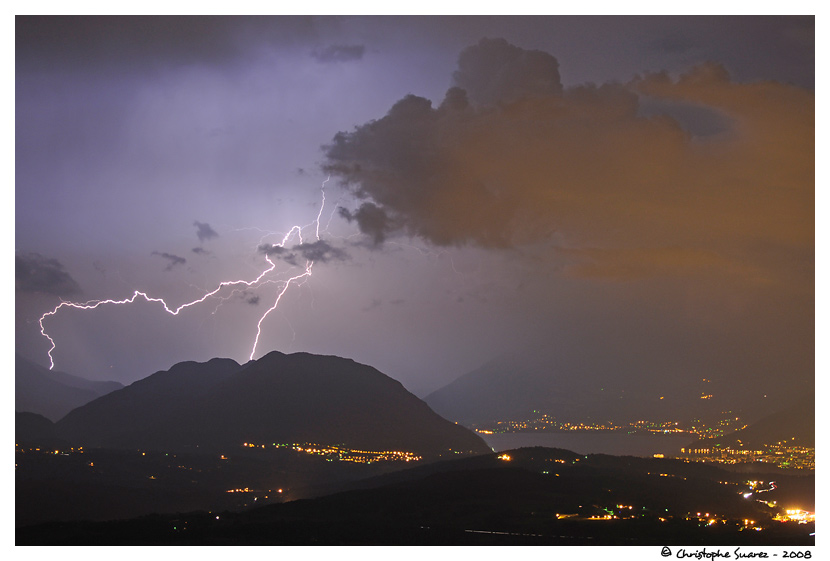 Coups de foudre sur des massifs prs de Annecy