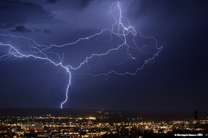 Orage au dessus de Montluon