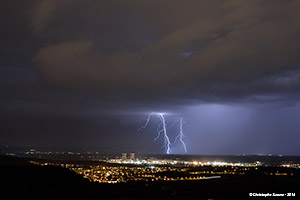 Orage au dessus de Montluon