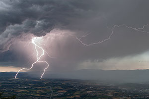 orage sur le Genevois